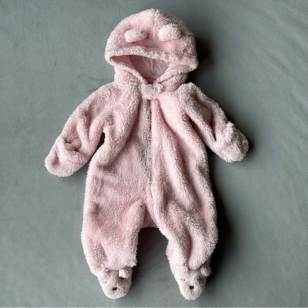 Carter’s ~ Fleece Bunting Bag Footie Shell ~ Pink ~ Baby Size 3 Months
